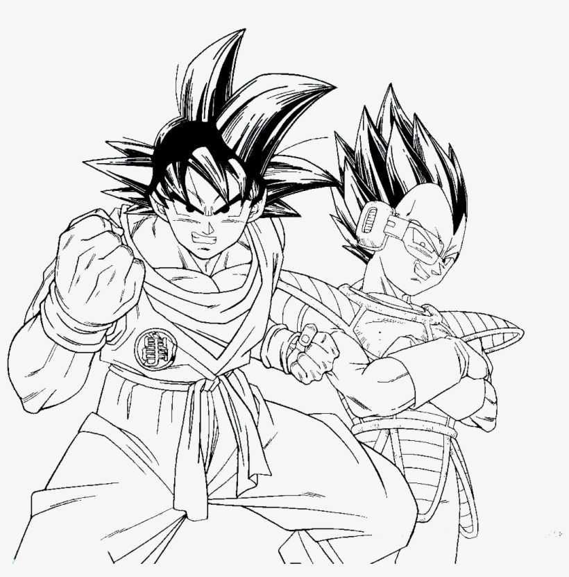 Goku and Vegeta Coloring Pages
