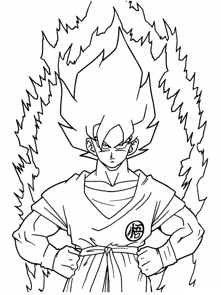 Dragon Ball Z Coloring Page