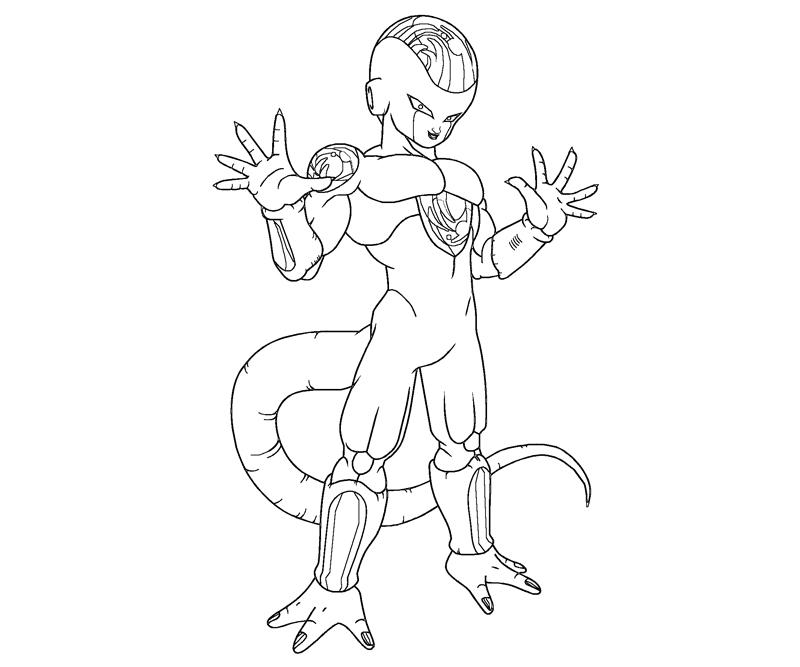 Dragon Ball Freeza Coloring Page