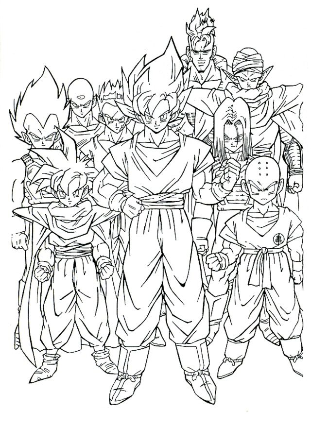 Dragon Ball Coloring Page