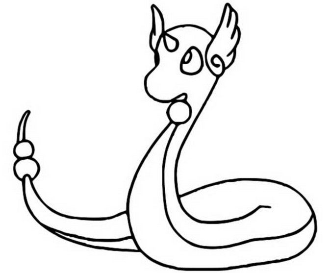 Dragonair Coloring Page