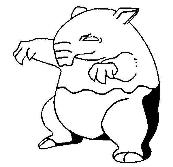 Drowzee Coloring Page