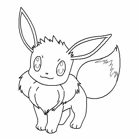 Eevee Coloring Page