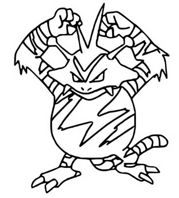 Electabuzz Coloring Page