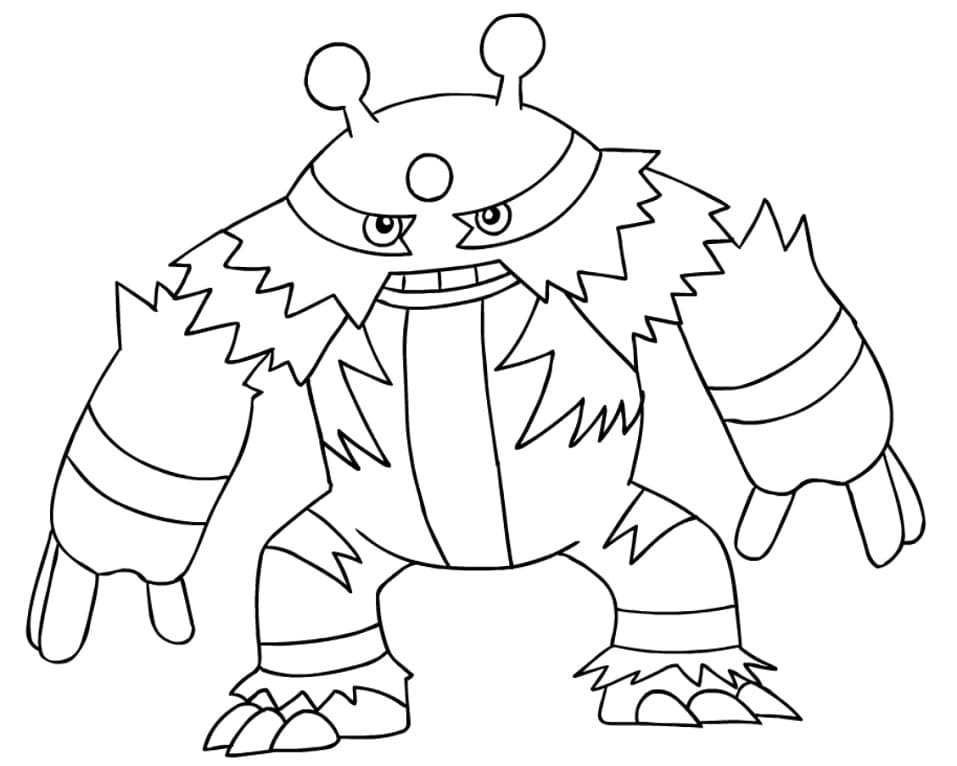 Electivire Coloring Page