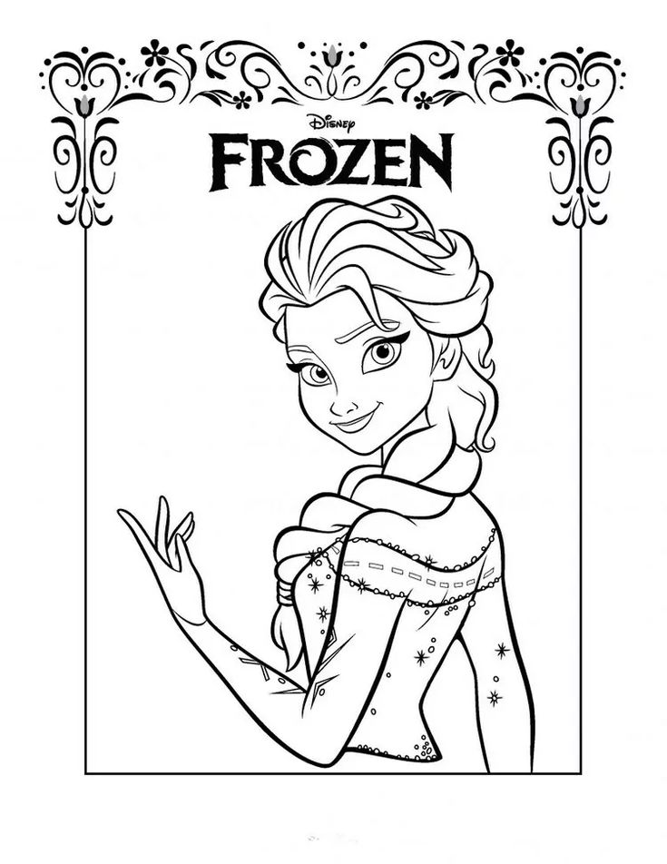 Elsa Coloring Page