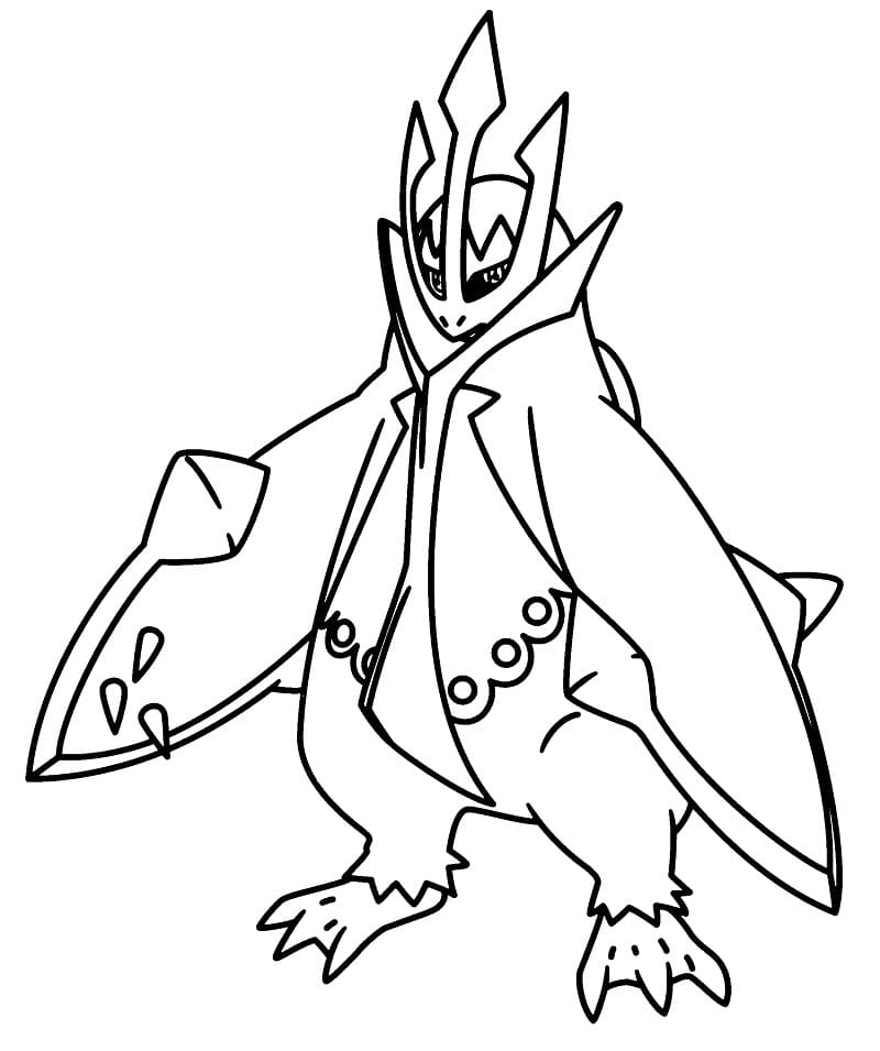 Empoleon Coloring Page