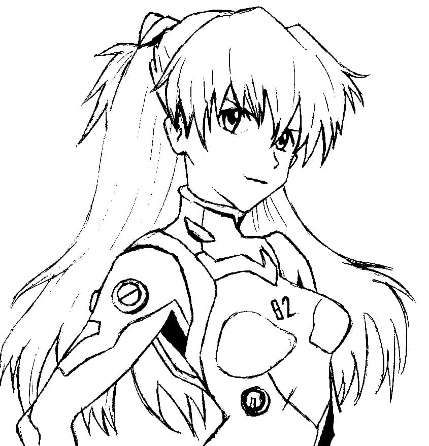 Evangelion Coloring Page Printable