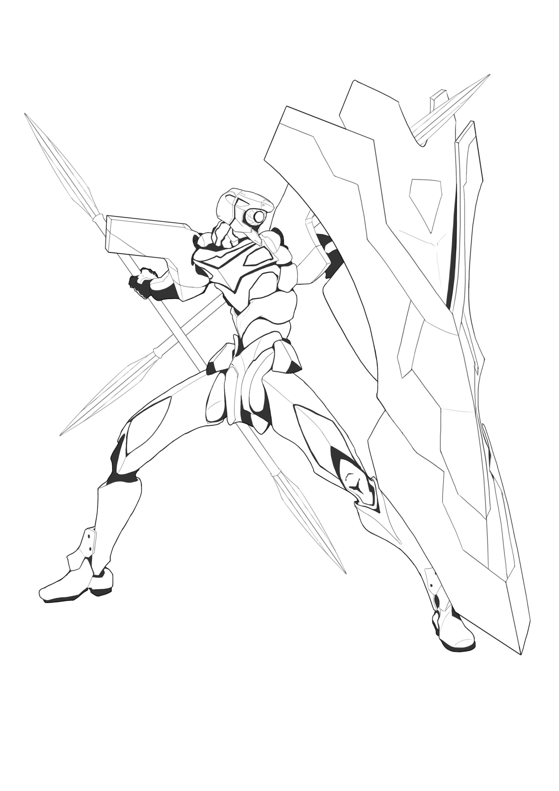Free Evangelion Coloring Pages