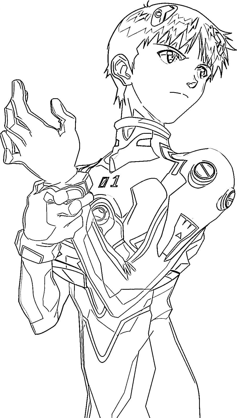 Evangelion Anime Coloring Pages