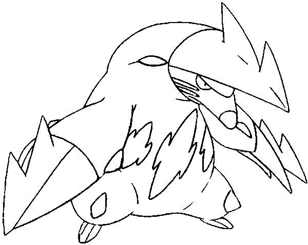 Excadrill Coloring Page