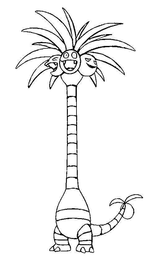 Exeggutor Coloring Page