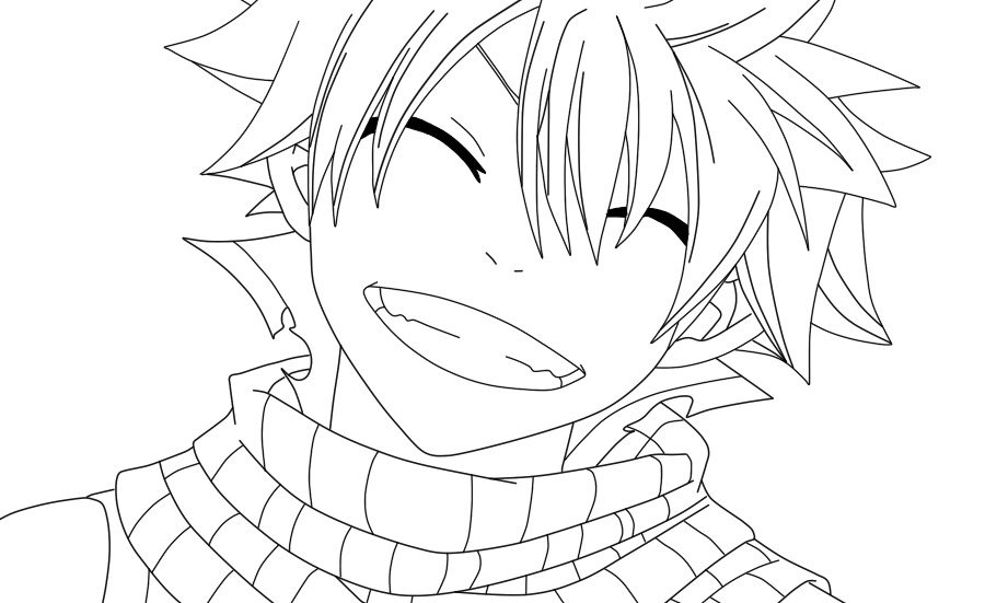 Fairy Tail Natsu Coloring Pages