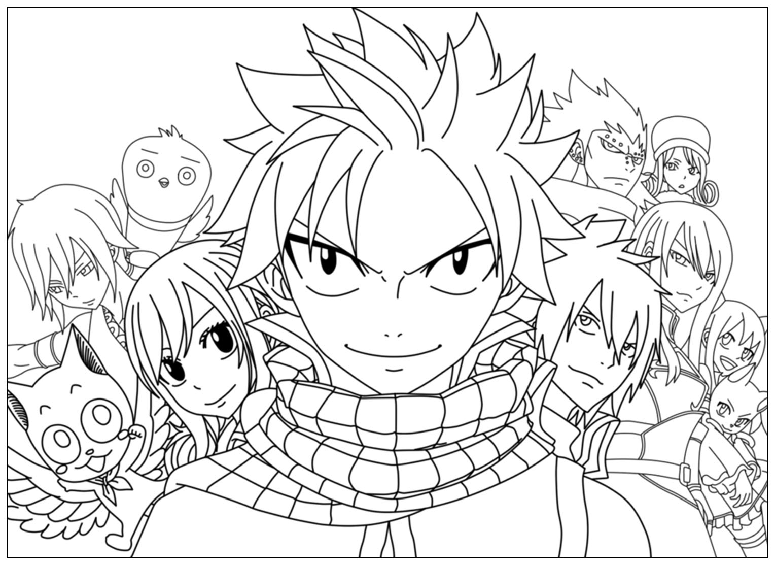Fairy Tail Coloring Page