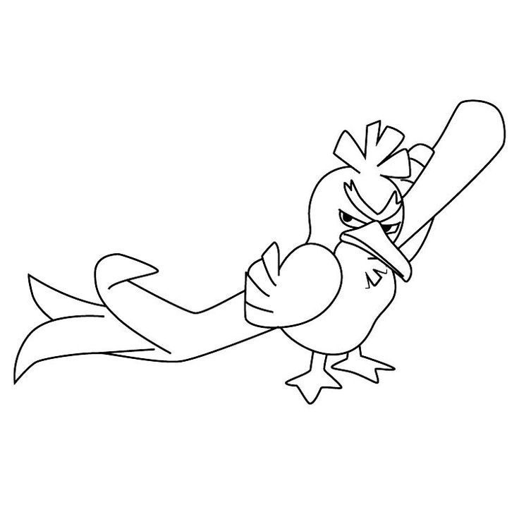 Farfetchd Coloring Page