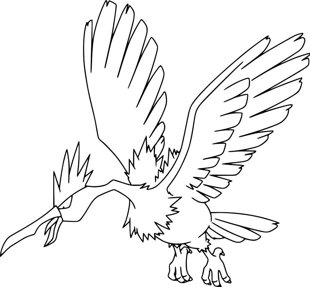 Fearow Coloring Page