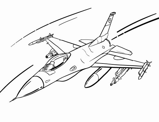 Fighter Jet Coloring Pages