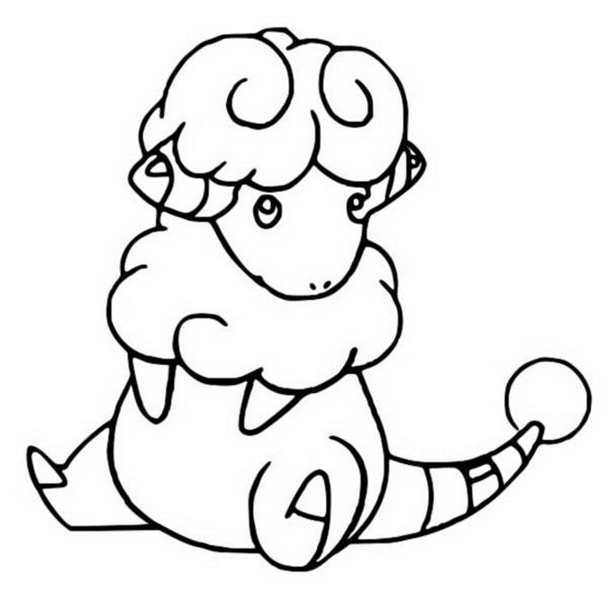 Flaaffy Coloring Page