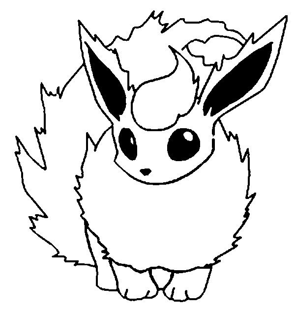 Flareon Coloring Page