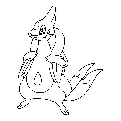 Floatzel Coloring Page