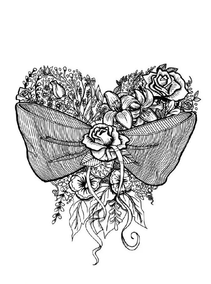 Flower Coloring Pages for Adults Printable