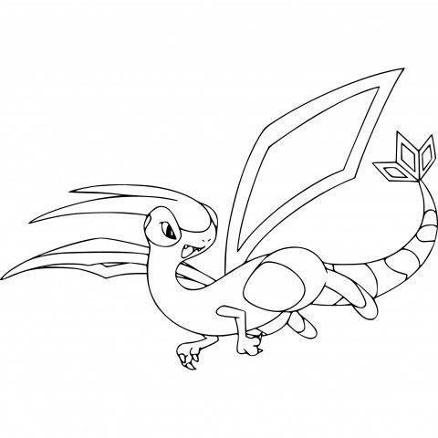 Flygon Coloring Page