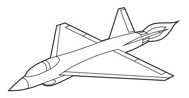 Free Jet Coloring Pages