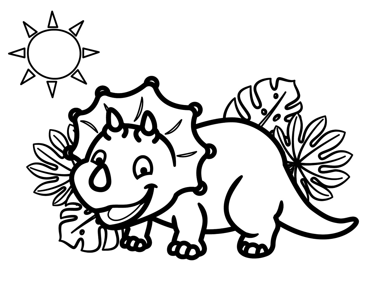 Free Printable Coloring Pages Dinosaur