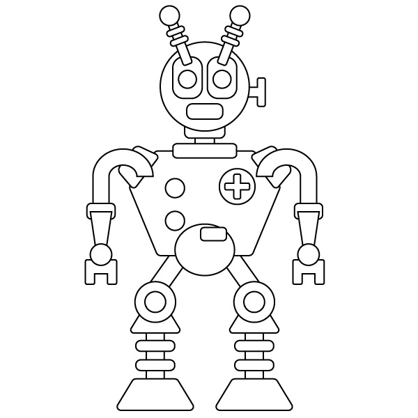 Free Printable Robot Coloring Pages