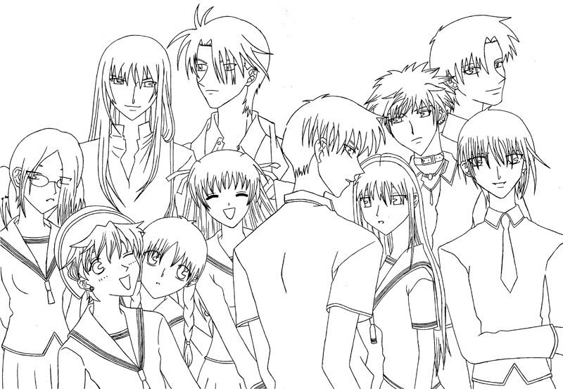 Fruits Basket Coloring Pages