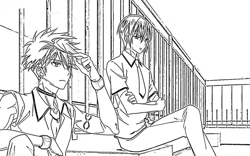 Fruits Basket Anime Coloring Page