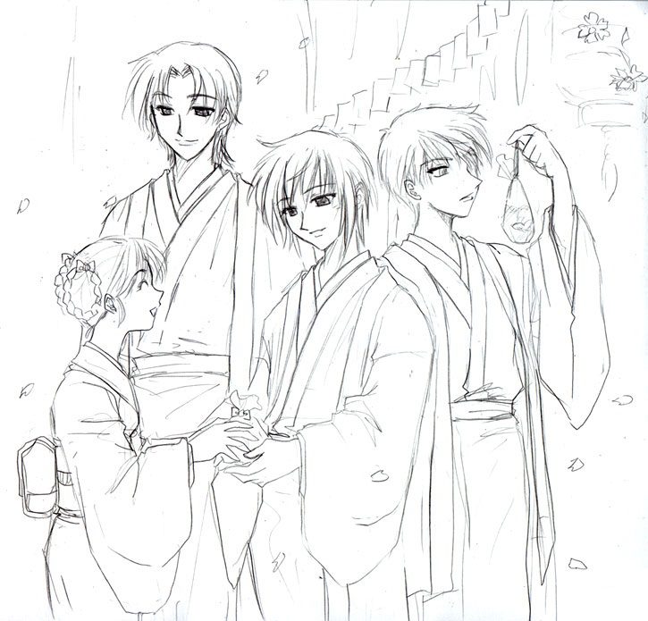 Fruits Basket Anime Coloring Pages