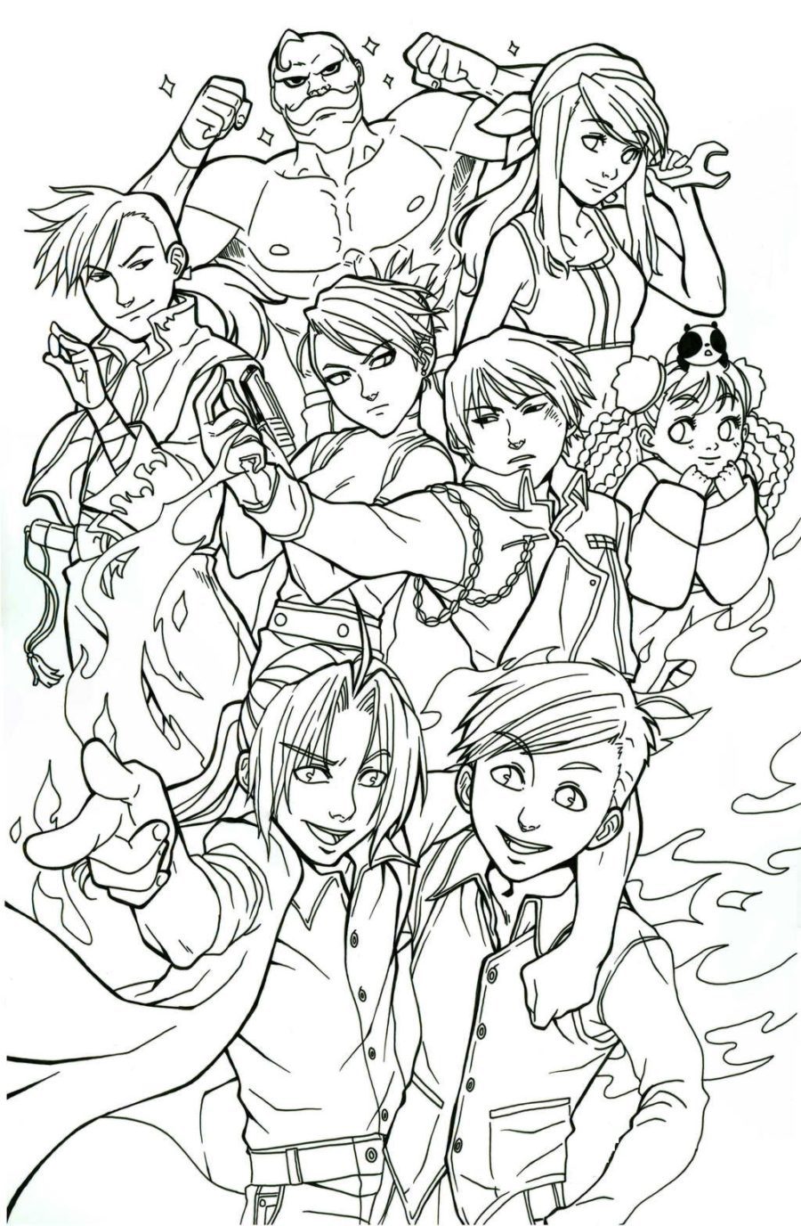 Full Metal Alchemist Coloring Page