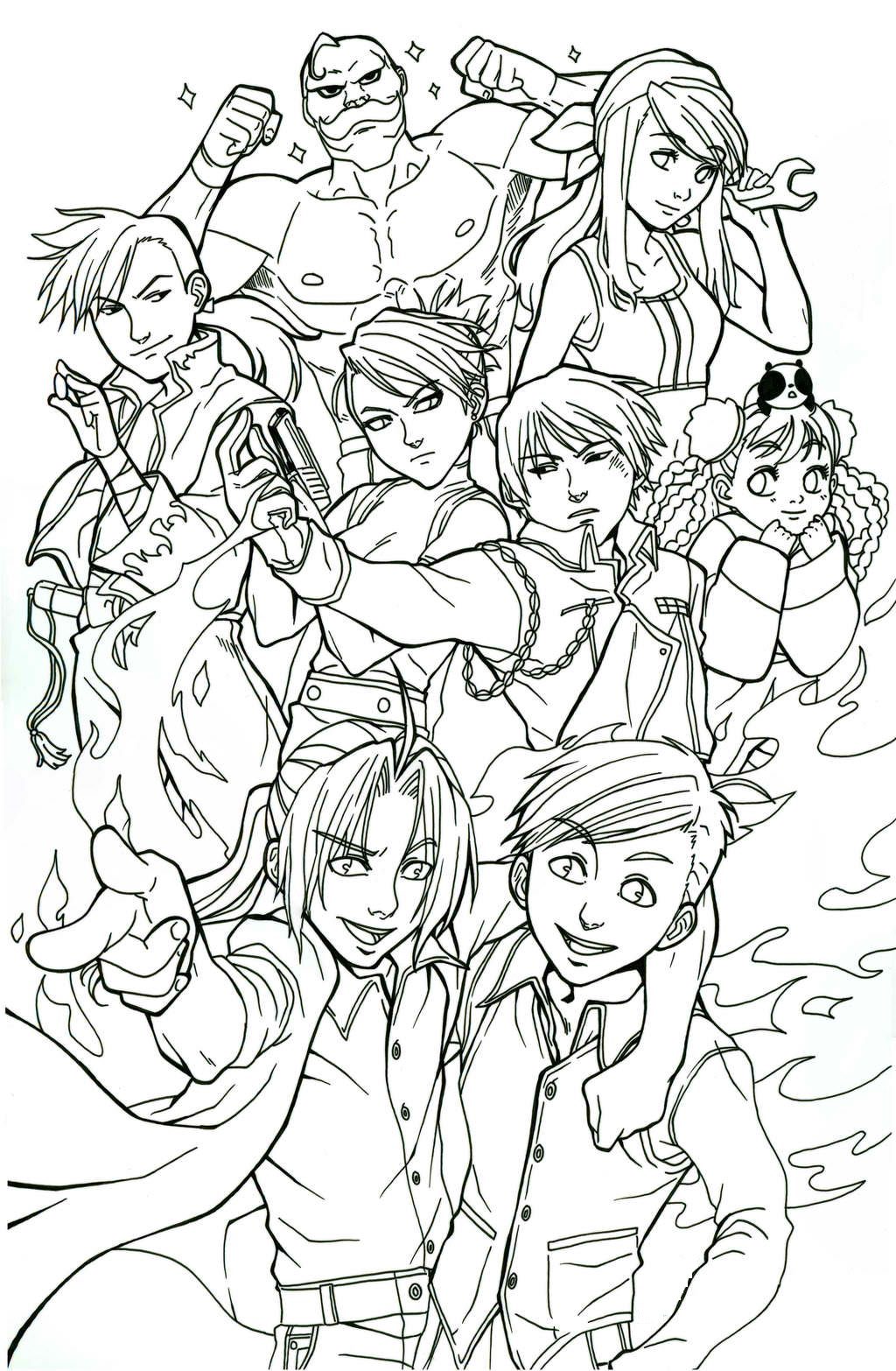 Full Metal Alchemist Coloring Page