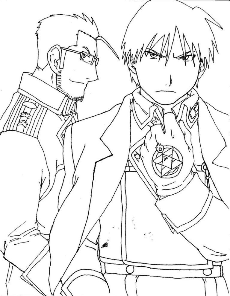 Full Metal Alchemist Printable Coloring Pages | & book for kids.