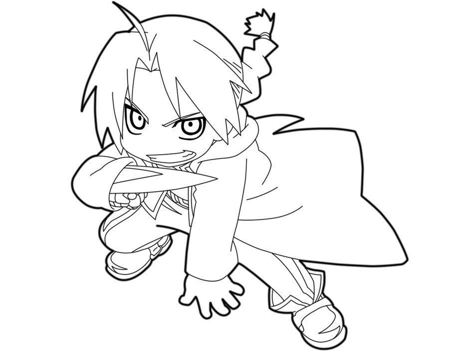 Full Metal Alchemist Chibi Coloring Pages