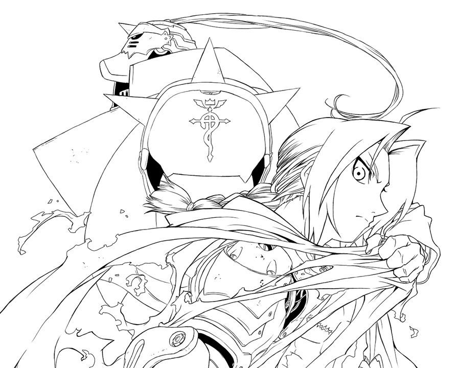 Full Metal Alchemist Coloring Page