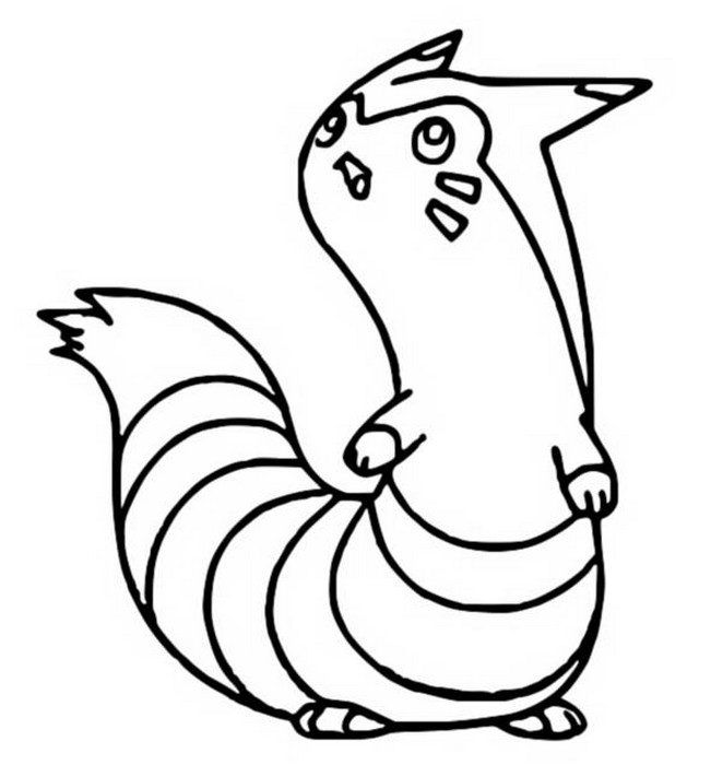 Furret Coloring Page