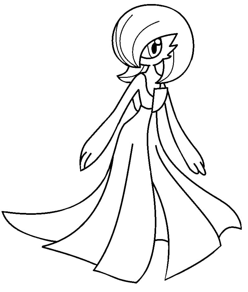 Gardevoir Coloring Page
