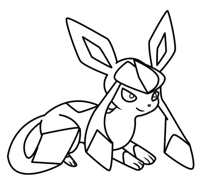 Glaceon Coloring Page