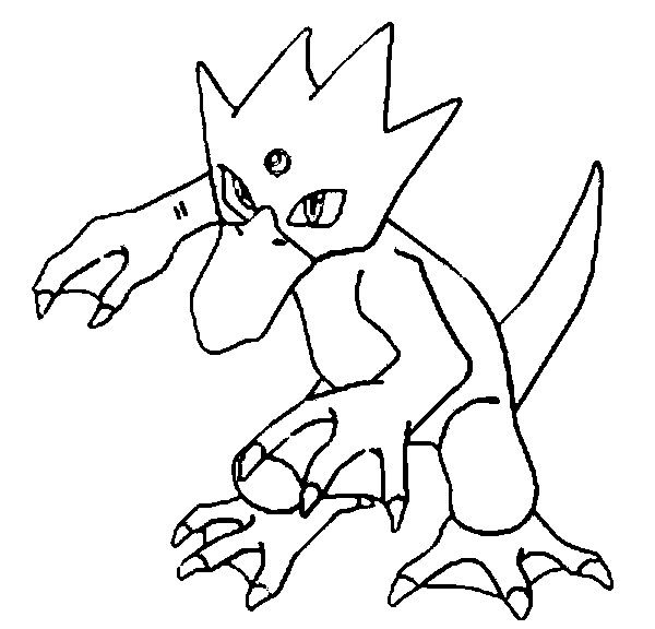 Golduck Coloring Page