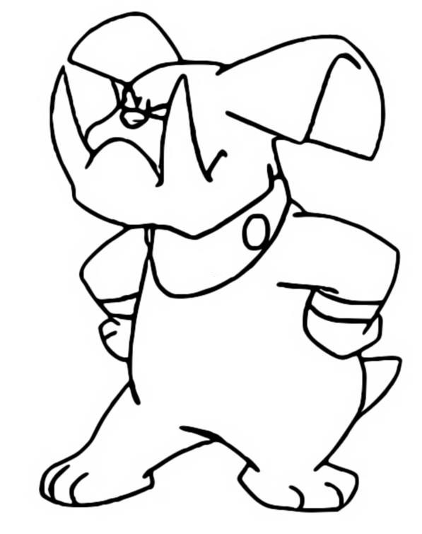 Granbull Coloring Page