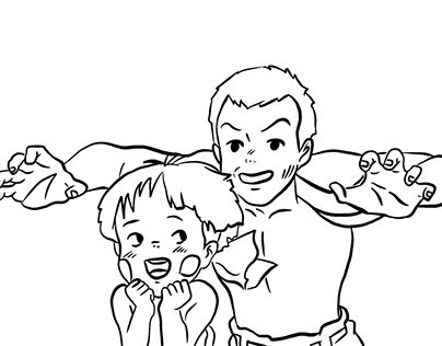 Seita grave of the fireflies Coloring Pages