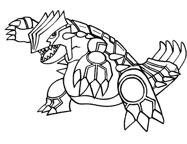 Groudon Coloring Page