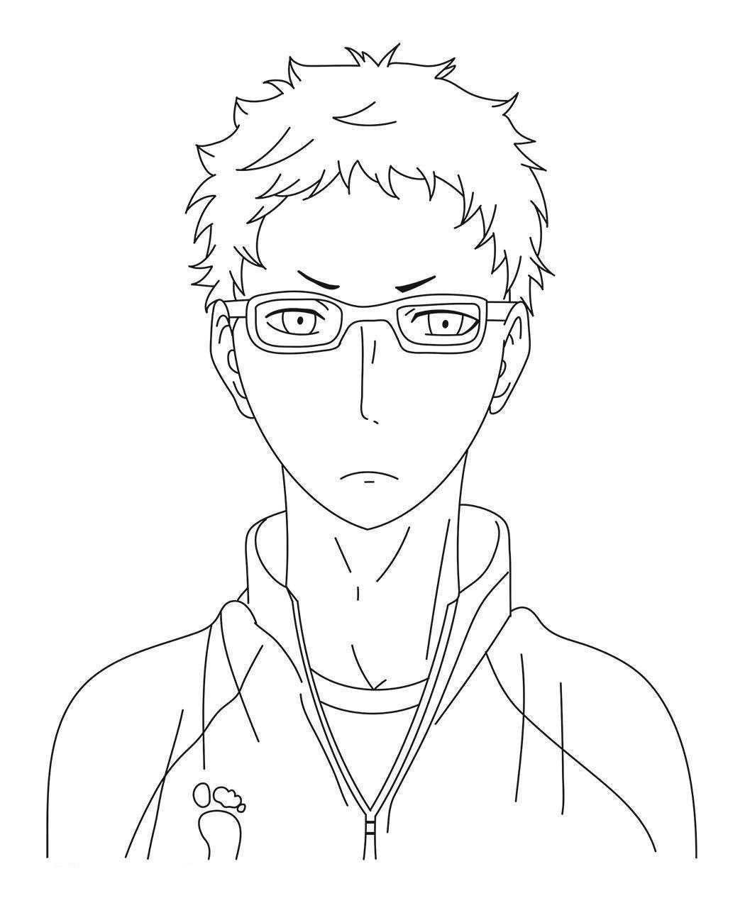 Haikyuu Tsukishima Coloring Pages