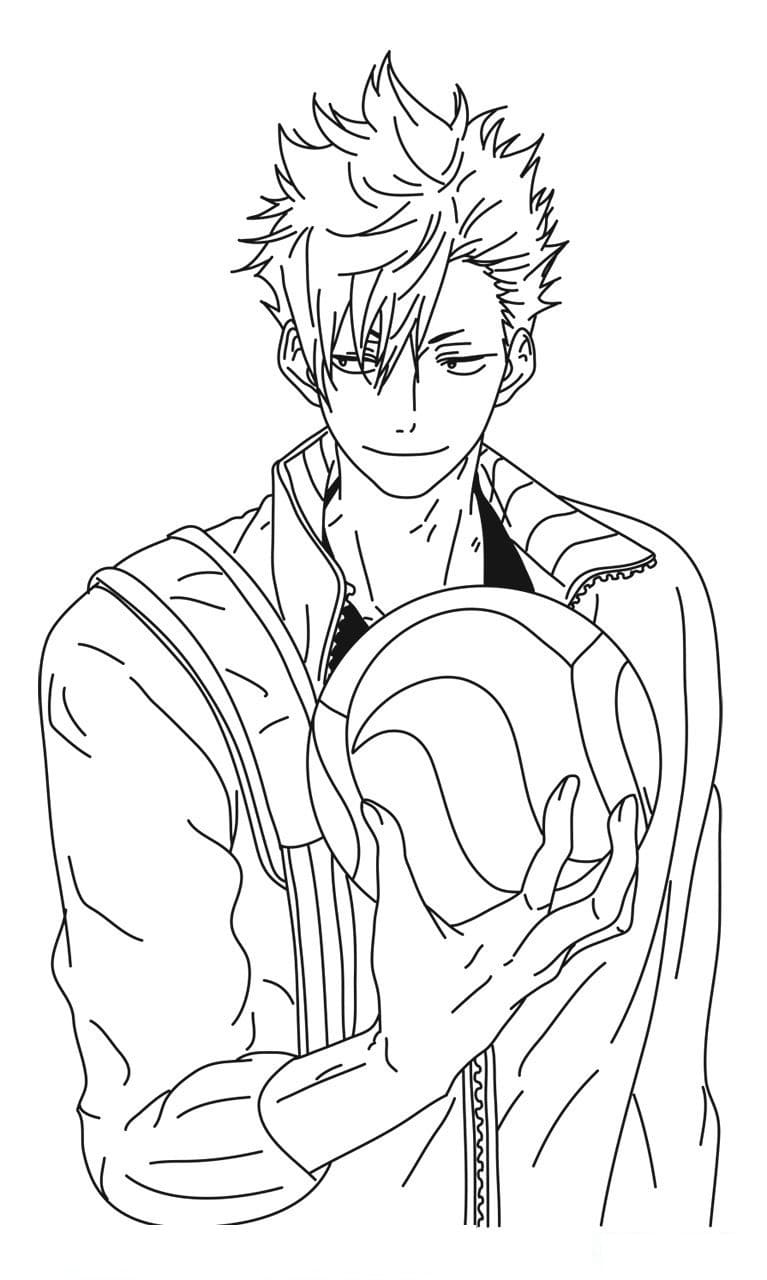 Haikyuu Kuroo Coloring Pages