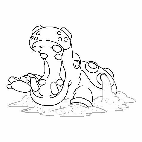 Hippowdon Coloring Page