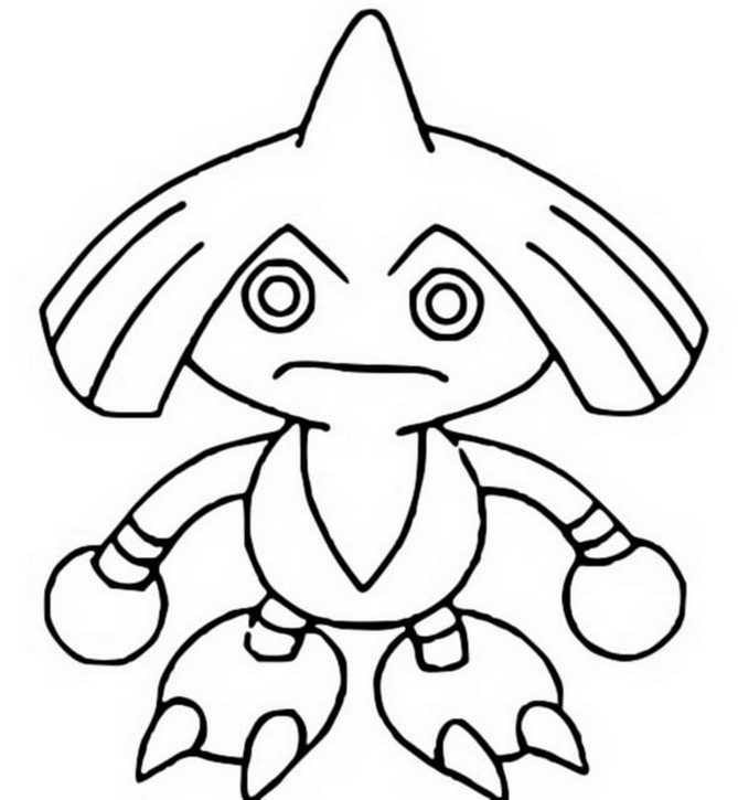 Hitmontop Coloring Page