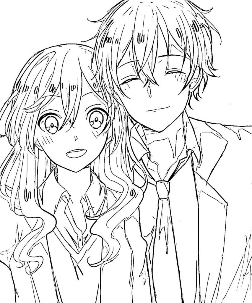 Horimiya 10 Coloring Pages