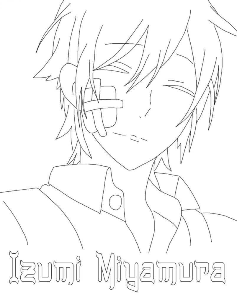 Horimiya Izuma Miyamura Coloring Pages